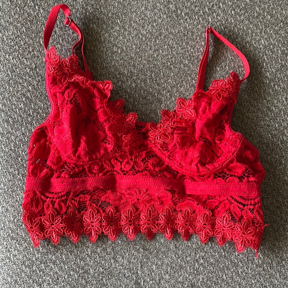 Red Lace Bralette